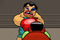 Gioco-di-boxe-con-una-donna